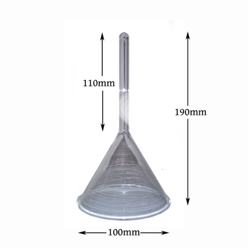 glass funnel 100mm