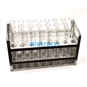 test tube with rack